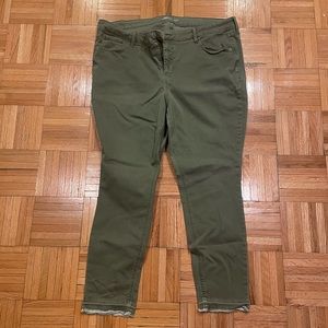 Olive Green Old Navy Rockstar Super Skinny Jeans